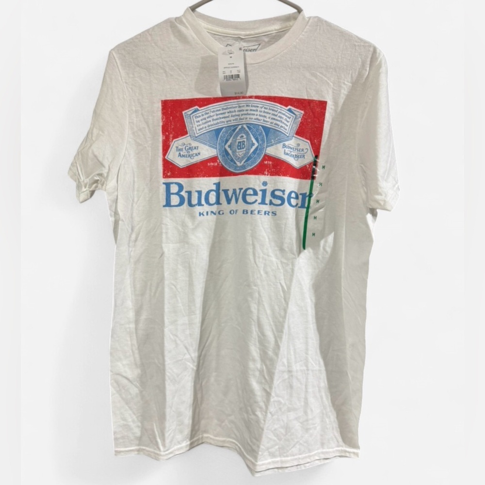 Budweiser Red and Blue Graphic Tee